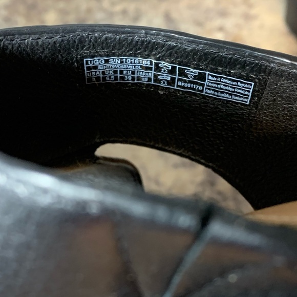UGG Black Celia Sandals - Picture 7 of 8